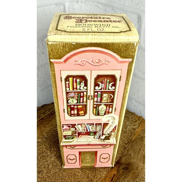 NEW Vintage AVON Secretaire Moonwind Foaming Bath Oil Decanter 5 oz - Picture 4 of 12
